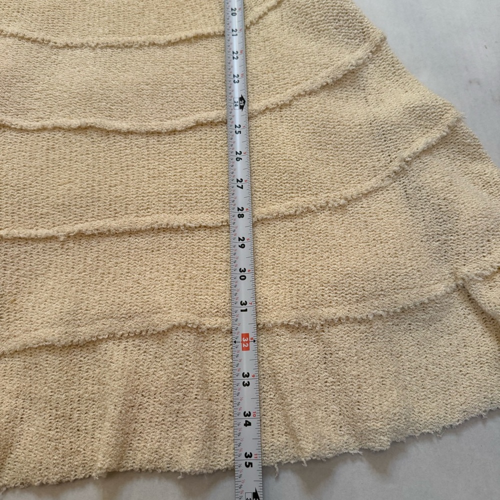 Zara Woman’s Small Knit Cream Textured Mini Dress - Picture 10 of 10